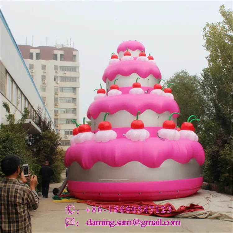 Bola inflable gigante de 4m y 13 pies de altura para publicidad de pasteles, suministros para fiestas de cumpleaños y decoración de conciertos