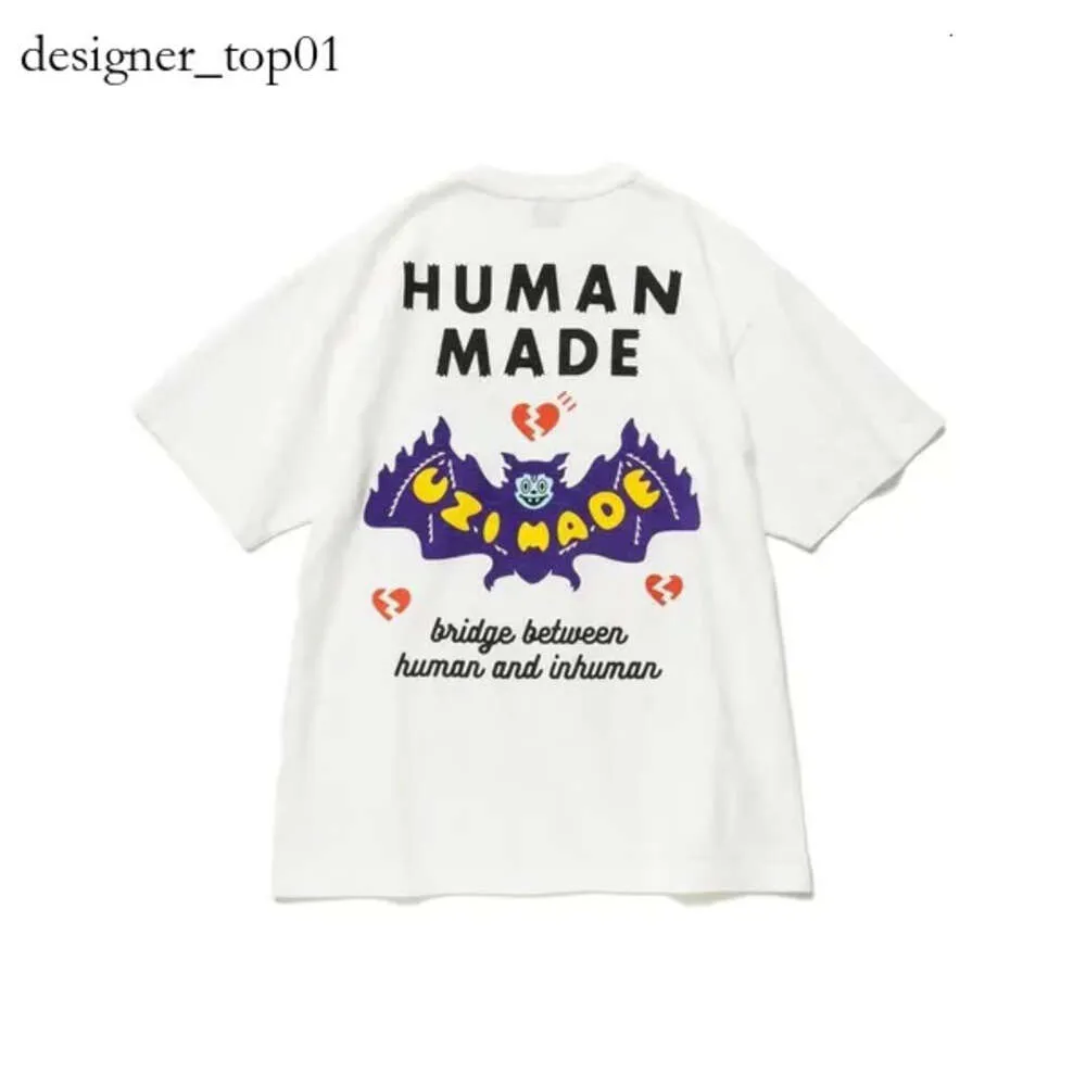 Marca de moda designer masculino t camisa humana fazer camisa de manga curta impressão divertida bambu algodão feito humano camiseta para homens mulheres de alta qualidade lazer tee 4156