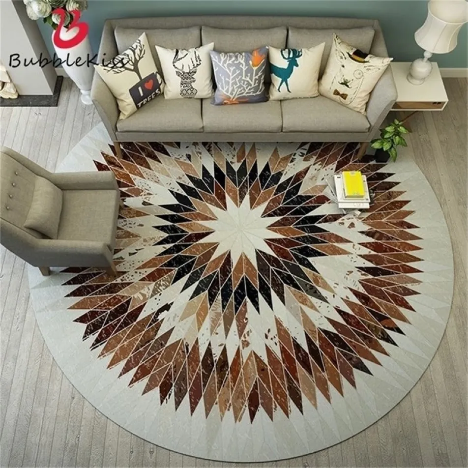 3D okrągły dywan nowoczesny dywan do sypialni dywany życie kreatywny design dywani