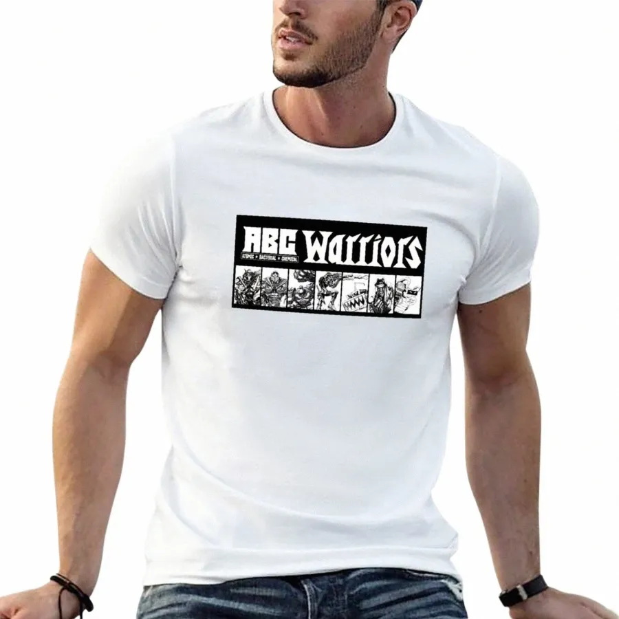 Neue ABC Warriors The Magnificent 7 T-Shirt Sommerkleidung schlichtes T-Shirt T-Shirts Mann Schwergewicht T-Shirts für Männer e4bC #