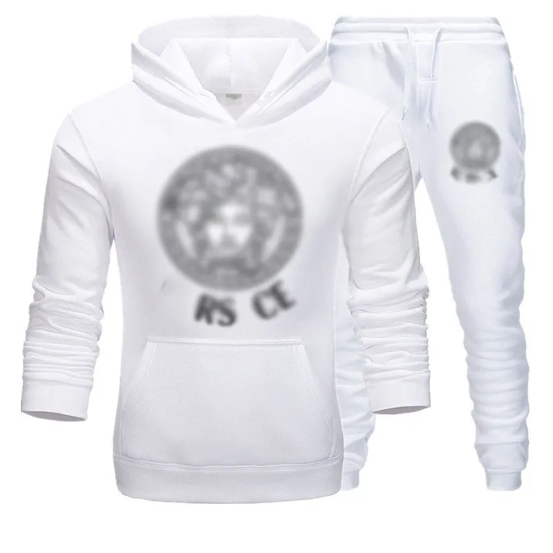 Designer hoodie heren trainingspak mode Amerikaanse nieuwe dikke herfst en winter hoodie set trend sport hoodie broek trainingspakken maat S-3xL.