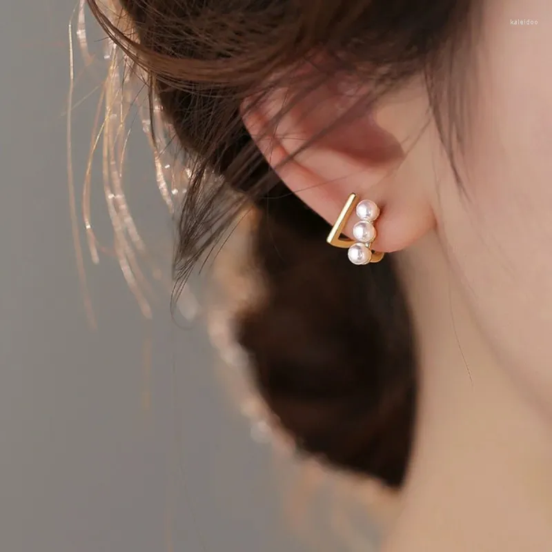 Boucles d'oreilles créoles en argent Sterling S925, clous d'oreilles en perles de sirène pour femmes, bijoux à la mode, cadeaux de luxe pour filles