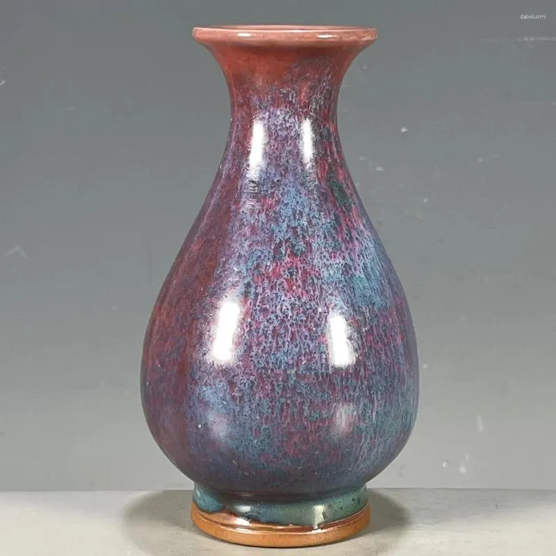 Vaser Jun Porslinugnen Glazed Decoration Antik Collection Value Vase Flower ArrangementChinese Style