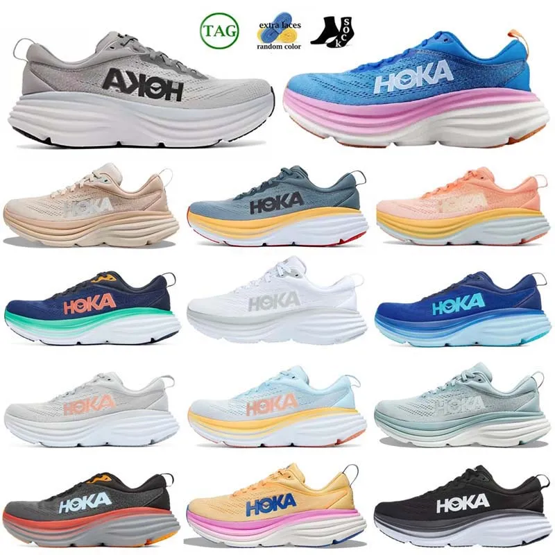 hokka Shoe oon Boondi 8 Athletic Running Sneakers Cliftoon 9 Carboon x 2 Kawana Challenger Cloud Bellwether Blue absorb shock Shifting Sand Mesh Profly Trainers