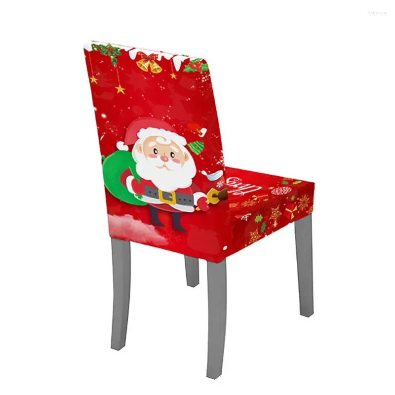 Bord kjol Santa presentväska Drapdukstol Täck jul med söt oljesäker och vattentät för hem december