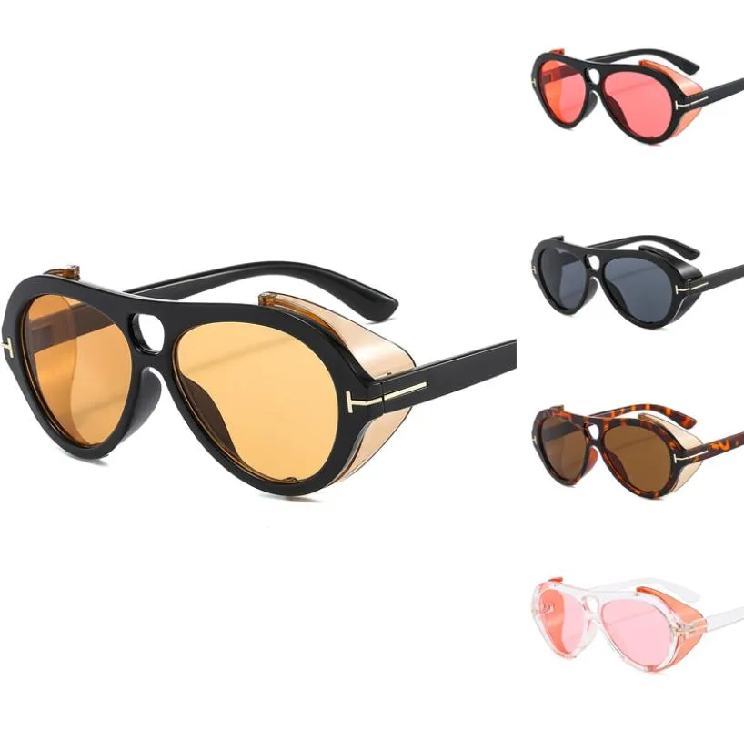 Designer na moda piloto óculos de sol oversized tons 90s vintage estilo verão ao ar livre óculos de sol para mulher