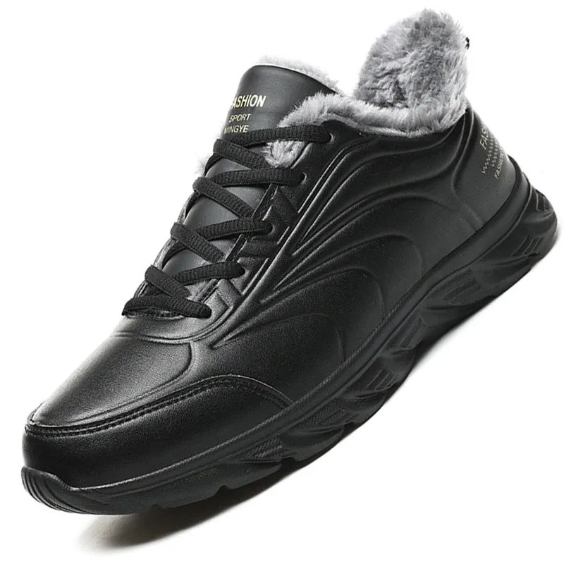 Bottes d'hiver Men de bottes imperméables Bottes de neige confortables Sneakers Hommes Travaillez Chaussures décontractées