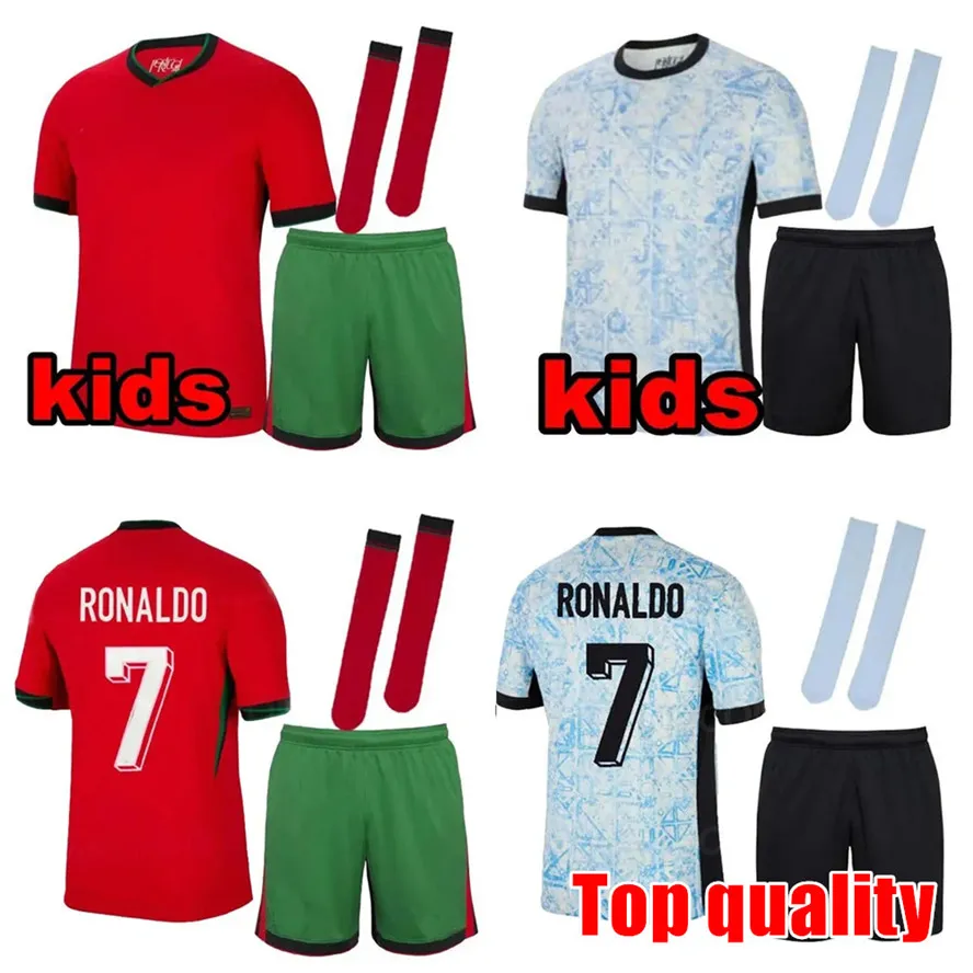 2024 EURO CUP KITY Piłka nożna Portugalia Koszulki piłkarskie Ronaldo Joao Felix Fernandes National Team Football Kit