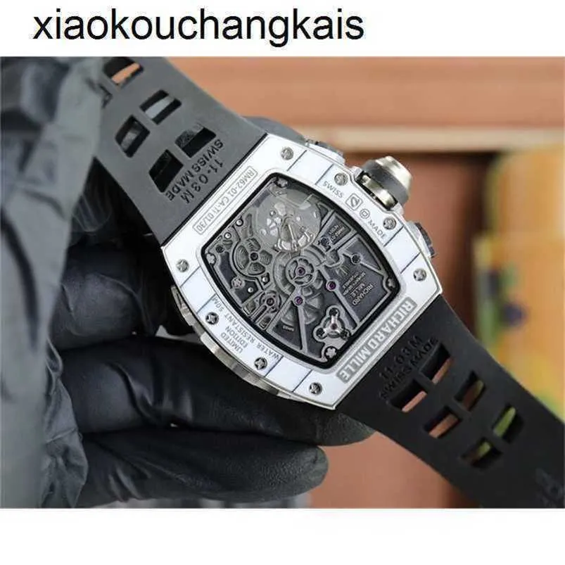 RichasMiers Horloge Ys Top Clone Factory Horloge Koolstofvezel Automatisch Horloge heren rm6201X S2Vf54DH