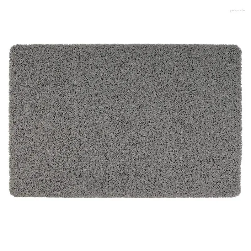 Bath Mats Non-Slip Shower Mat Comfortable For Texture Surface Bathing Step Silk Circle Toilet Bathroom Gray