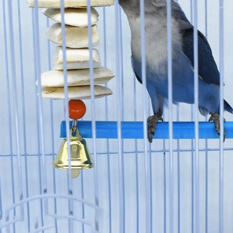 Outros suprimentos de pássaros Madeira Cockatiel Papagaio Brinquedo Criativo Gaiola Boca Molares Poleiros Suporte Plataforma Pet Budgie Pendurado Pássaros