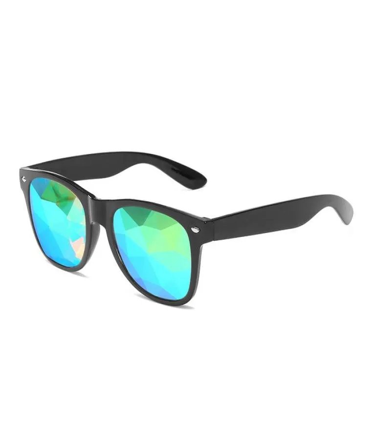 Lunettes de soleil Rave Hommes Round Festival Femmes Party Prism Lentille diffractée EDM Female4341246