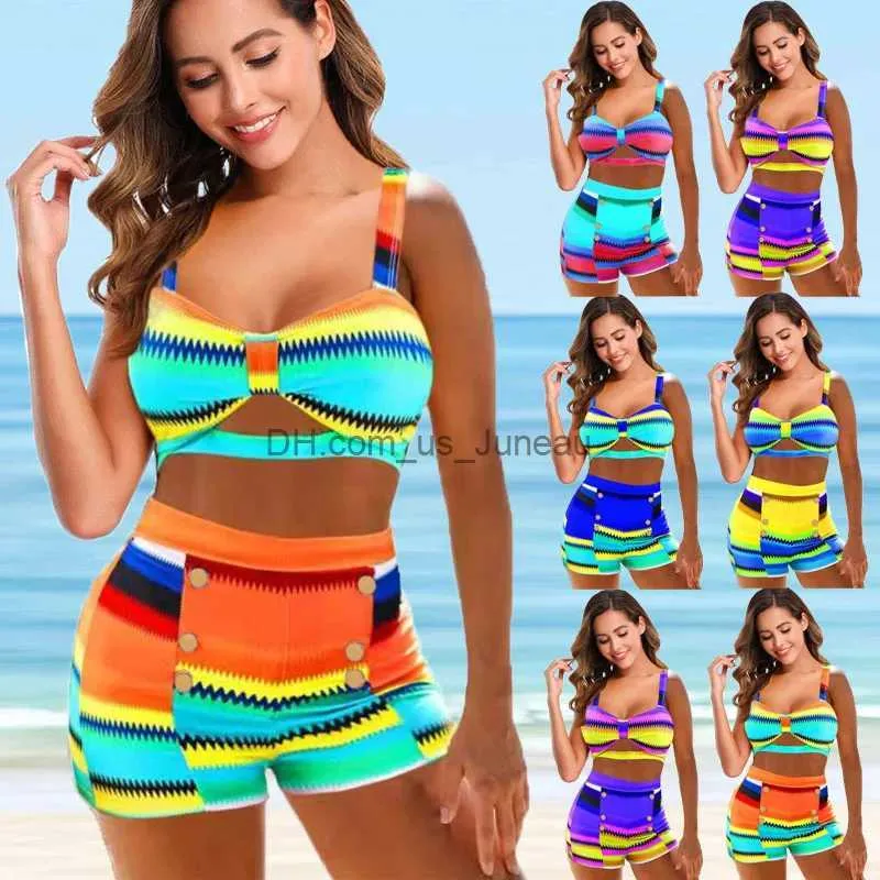 Maillots de bain pour femmes Sexy Imprimer Maillots de bain Femmes Bikini 2022 Plus Taille Maillot de bain Femme Biquini Brésilien Bikini Ensemble Beachwear Maillot de bain Natation 5XL T240328