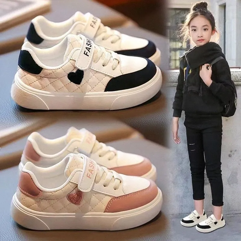 Kids Sneakers Casual Peuter Schoenen Hardlopen Kinderen Jeugd Baby Sportschoenen Lente Jongens Meisjes Kid schoen Zwart Roze maat 26-37 K5X0#