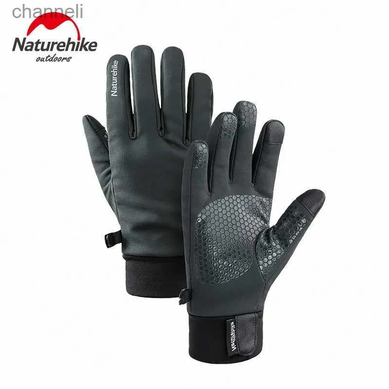 Taktiska handskar NatureHike Sports Winter Glove Antiskid Pekskärm Vattentät varm cykling utomhus vandring cykel moto yq240328