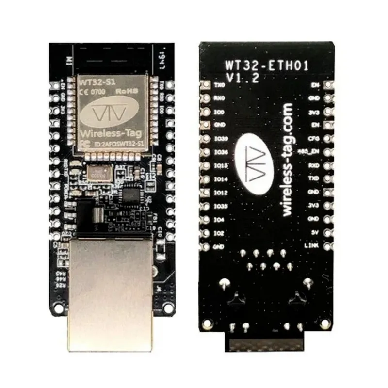 2024 WT32-ETH01 Port série intégré réseau Ethernet WIFI Combo passerelle MCU ESP32 Module sans fil WT32 ETH01