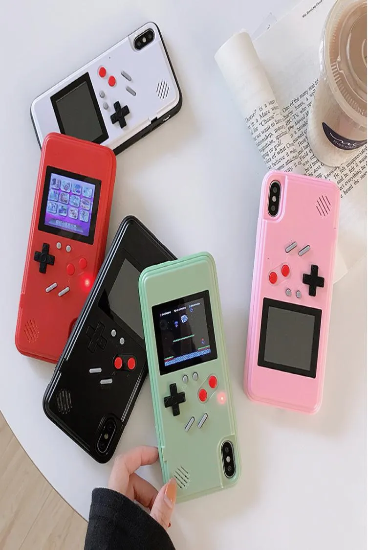 Retro Gaming Case for Iphone 11 Pro Xs 10 Max Xr 7 8 Plus Color Display Gameboy Phone Case4957373