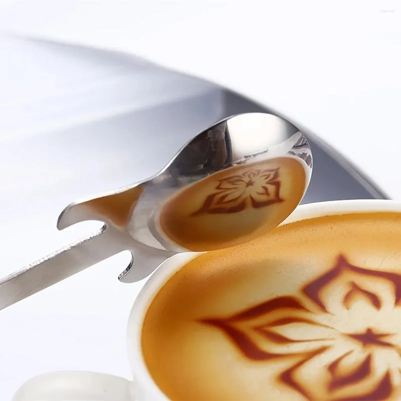 Guopy kawy gitara ze stali nierdzewnej w kształcie łyżki deserowej zestaw do mieszania lodów mlecznej herbaty - 1 kawałek.