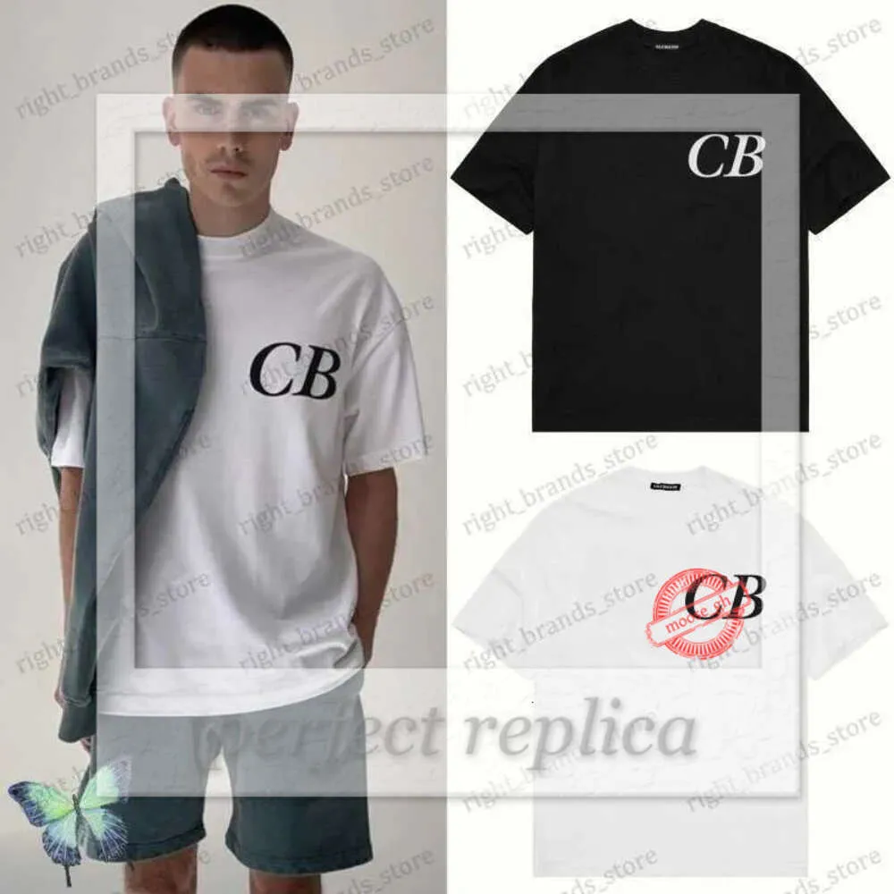 Cole Buxton T-shirt Men's T-shirts Real Photos Cole Buxton T-shirt 1 1 Högkvalitativ CB Classic Chest Letter Print Kort ärm toppar Överdimensionerade män Kvinnor T-shirt 156