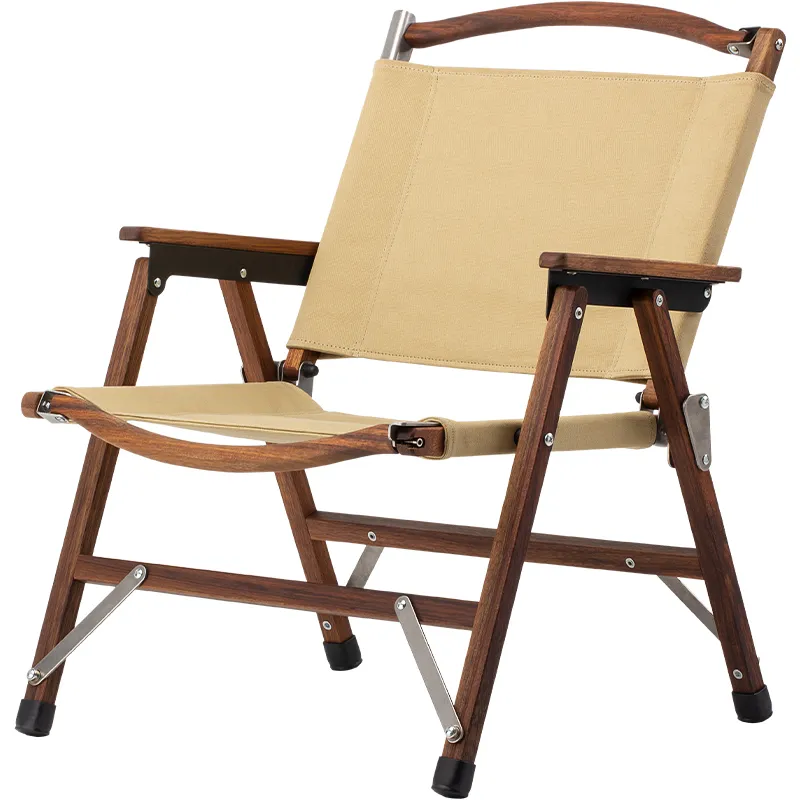 Klapstoelen, Scandinavische retro Kmite-stoelen, massief houten luxe buitencamping, zelfrijdend, picknicks, parktafels en stoelen