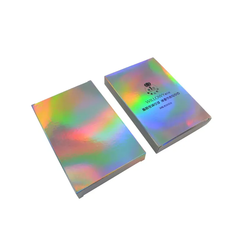 Holographic Gift Party Paper Box Laser Card Case Cartons Gift Boxes Cosmetics Package Candy Boxes Wedding Favour