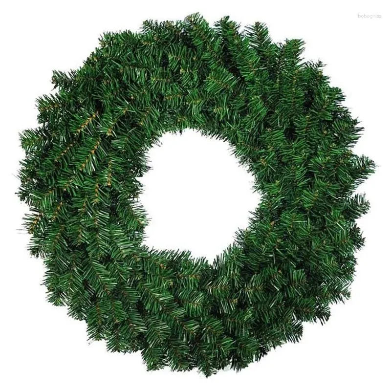 Fiori decorativi 1 pezzo di ghirlanda di ghirlanda di pino artificiale verde per la decorazione natalizia del camino della porta d'ingresso