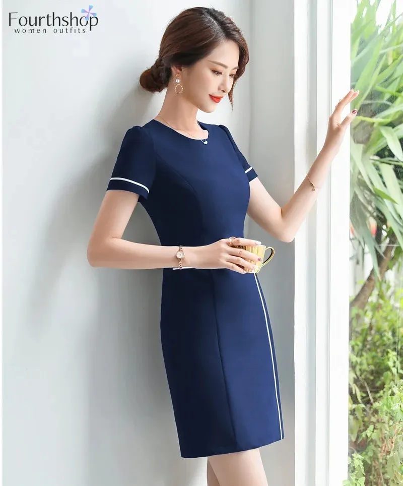 blue office dress Laurel Dress | Royal Blue | Blue Dress main image 0