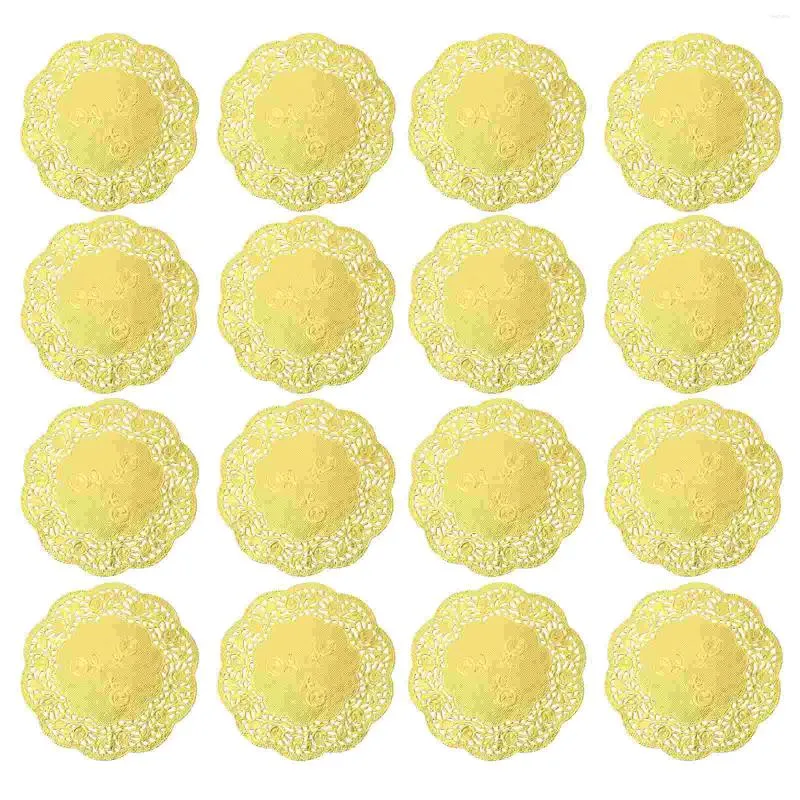 Baking Tools 100PCS Round Paper Doilies Oil- Absorbing Placemats Packaging Pads For Wedding Table