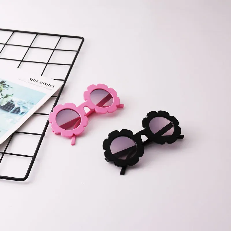 Fashion Baby Girls Sunglasses Children Round Flower Sun Glasses Eyewear Summer Toddler Kids Accessories M1709