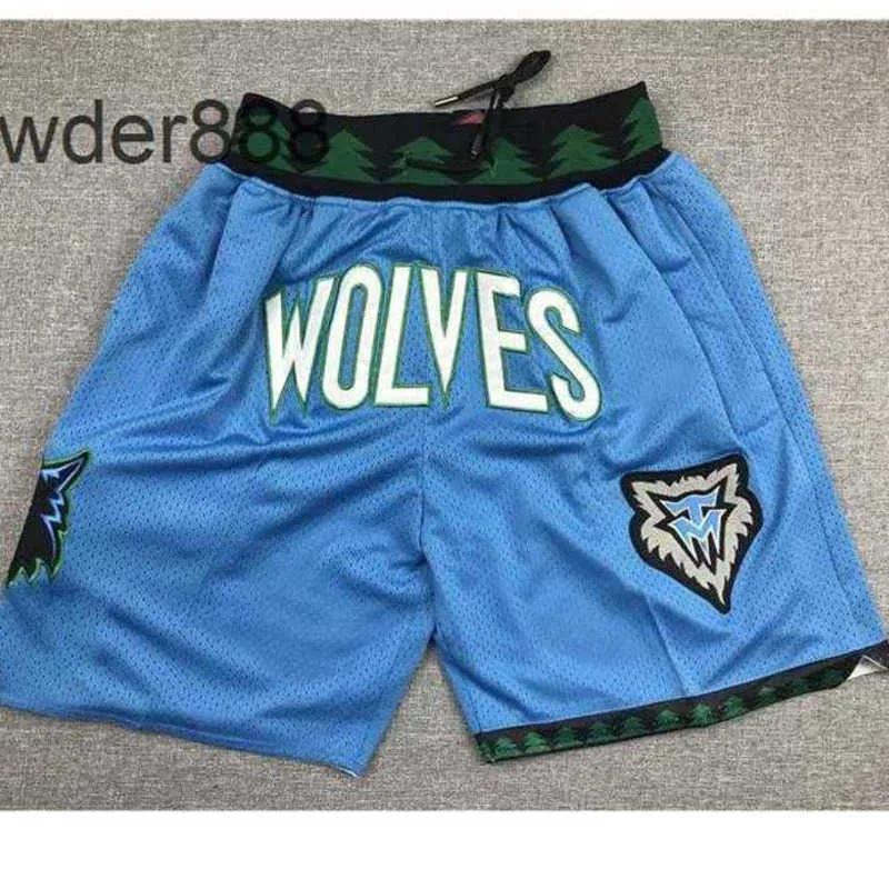 Homme sport loisirs basket football badminton rugby Forest Wolf Pantalon de poche zippé entièrement brodé Short de basket