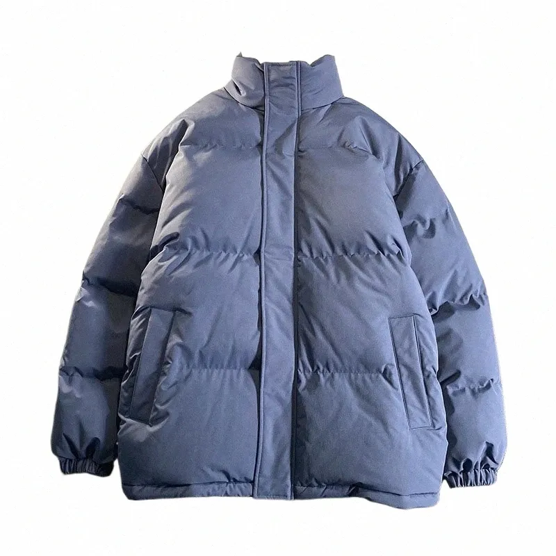 Kurtki zimowe mężczyźni parkas gęstość polaru ciepłe płaszcze 2021 Casual Male Stojak Kurtki Mężczyźni Down Solid Color Emewear Chaquetas W9nq#