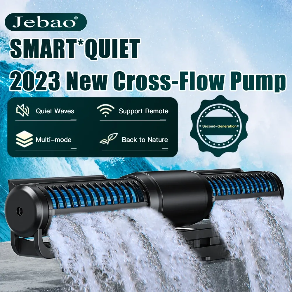 Kalligraphie Jebao 2023 Neue Crossflow-Pumpe Ecp Ecpm Aquarium Aquarium Wasserpumpe Externer LCD-Controller Fernbedienung Wifi-Steuerung Riffbecken