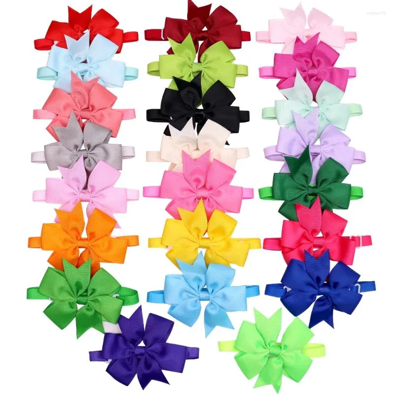 Dog Apparel 10pcs Pet Supplies Bow Tie Solid Grooming Accessories Cat Bowties Neckties Small Dogs Products