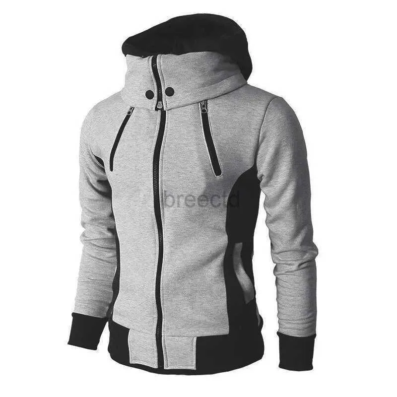 Men's Hoodies Sweatshirts 2023 new Zip Up Hoodies Autumn Hooded Sweatshirts Mens Hoodie Cardigan Solid Color Classic Jacket Men Coat Men Clothing 24328