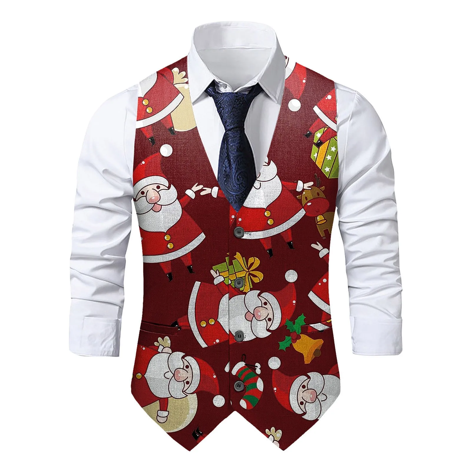 white christmas dresses Fireworks Men's Vest main image 1