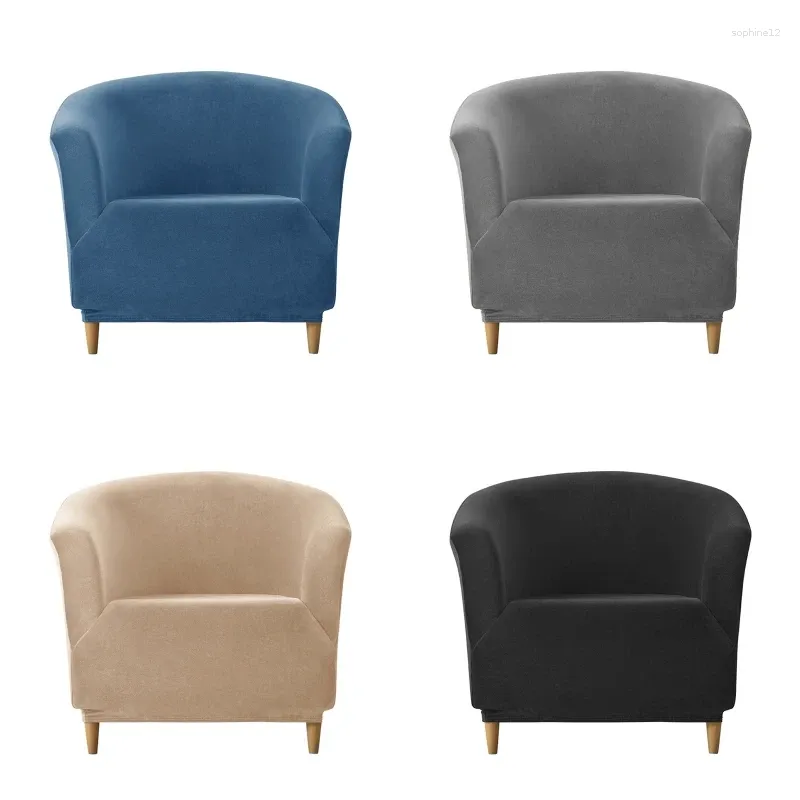 Housses de chaise extensibles, couleur unie, épaisses, pour canapé, coussin, anti-poussière, protection de meubles avec élastique