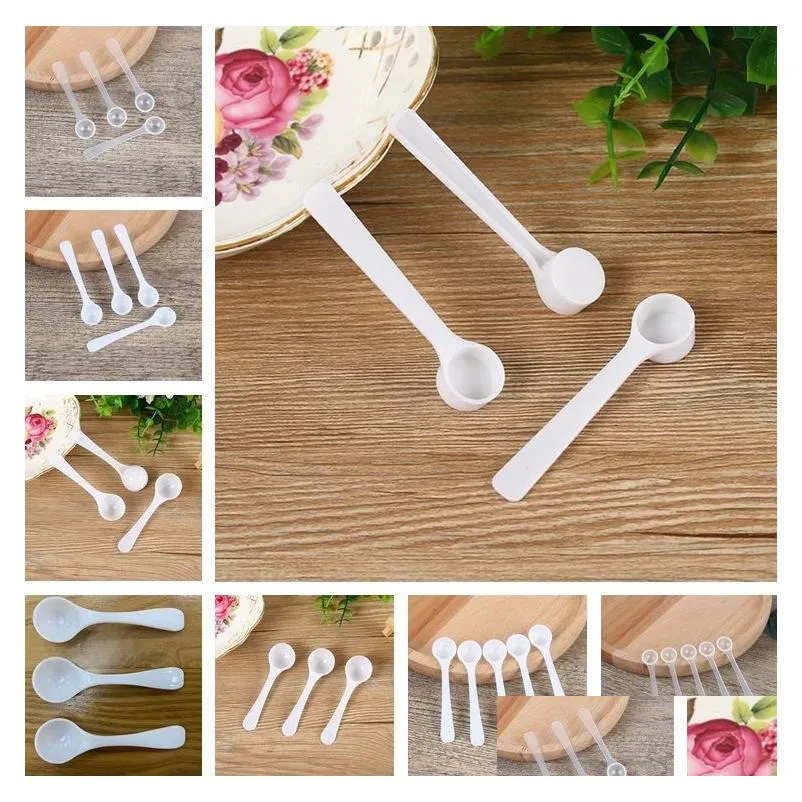 Spoons Home Plastic Measuring Spoon For Coffee Milk Protein Powder Kitchen Scoops Lt878 Drop Delivery Garden Dining Bar Flatware Dhpg4