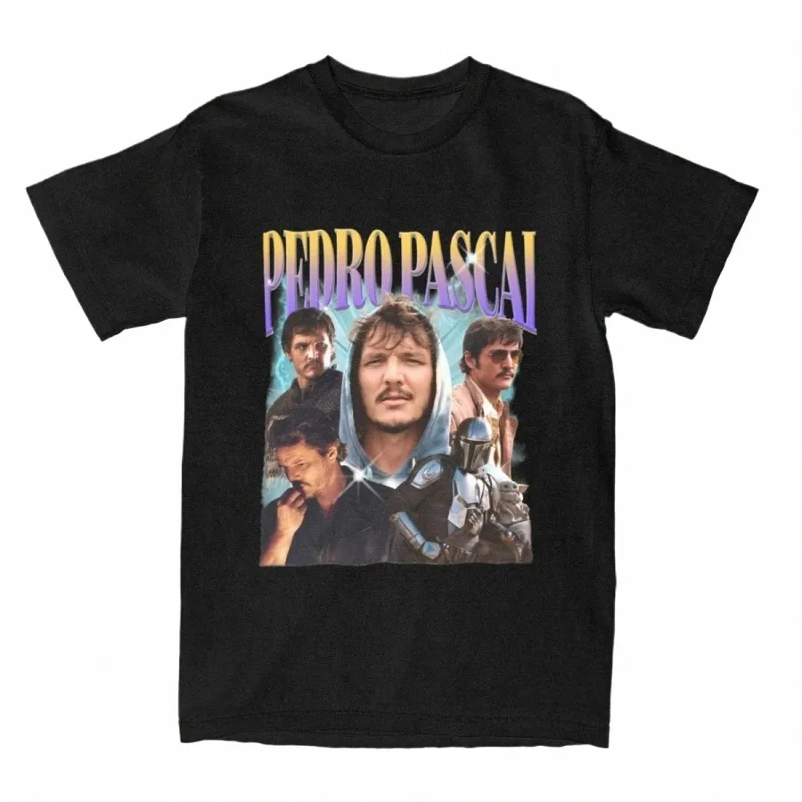 bootleg Pedro Pascal T Shirt Vintage T Shirt Unis Streetwear Krótkie rękaw