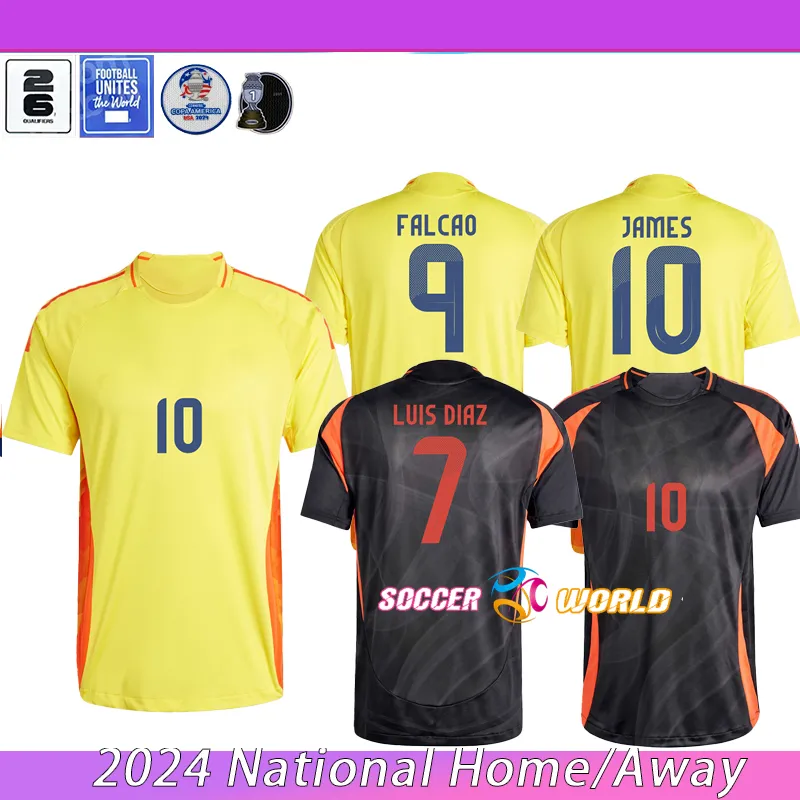 2014 ColOMbiA JAMES Soccer Jerseys 24 25 LUIS DIAZ CoLUmBIa National Team Home Away Set Camisetas 2024 Copa America BORRE ARANGO FALCAO C. BORJA Football Shirt