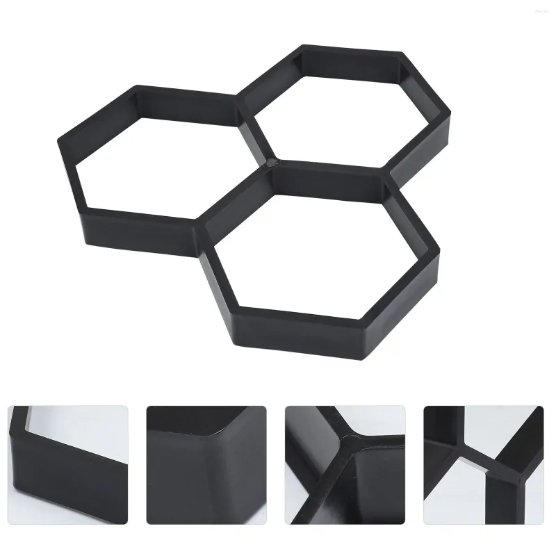 Garden Decorations Concrete Molds And Forms Paver For Stepping Stone Reusable DIY Walkway Pavement Paving Moulds Hexagon