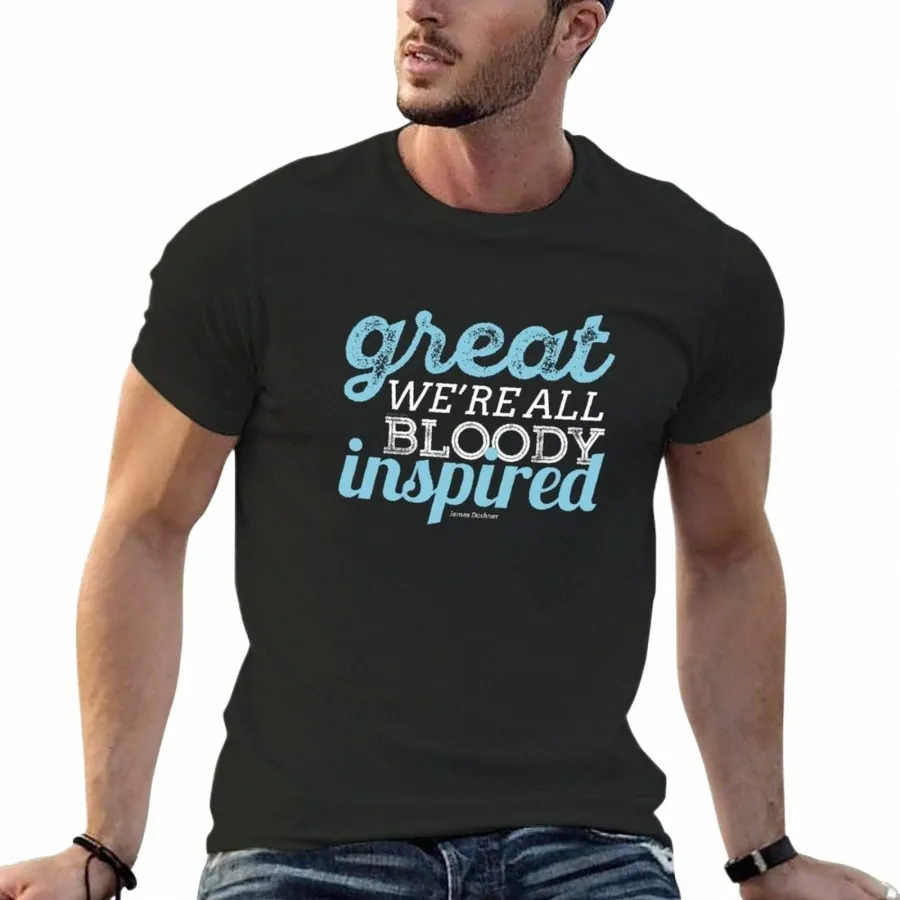 we're All Bloody Inspired T-Shirt boys whites plus sizes mens plain t shirts w5qc#