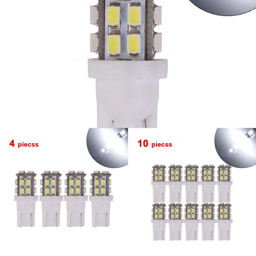 Uppgradera bil T10 LED -glödlampa 12v vit 6500K 20 SMD 5W5 W5W LED T10 Signal Ljus Auto Interiör Läsningskyltplatta Kil Sidelampor