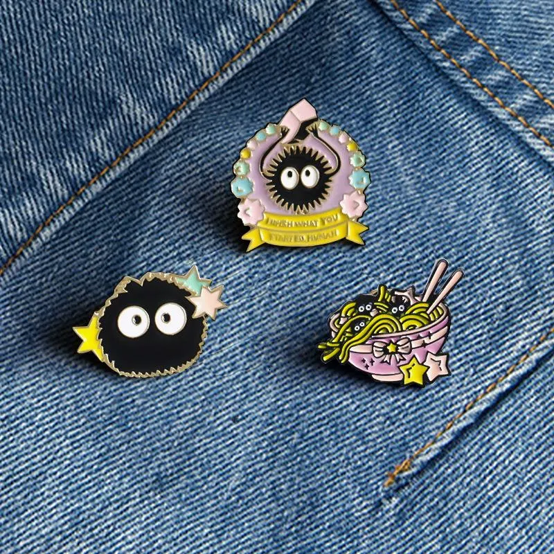 chilhood black ball badge Cute Anime Movies Games Hard Enamel Pins Collect Cartoon Brooch Backpack Hat Bag Collar Lapel Badges