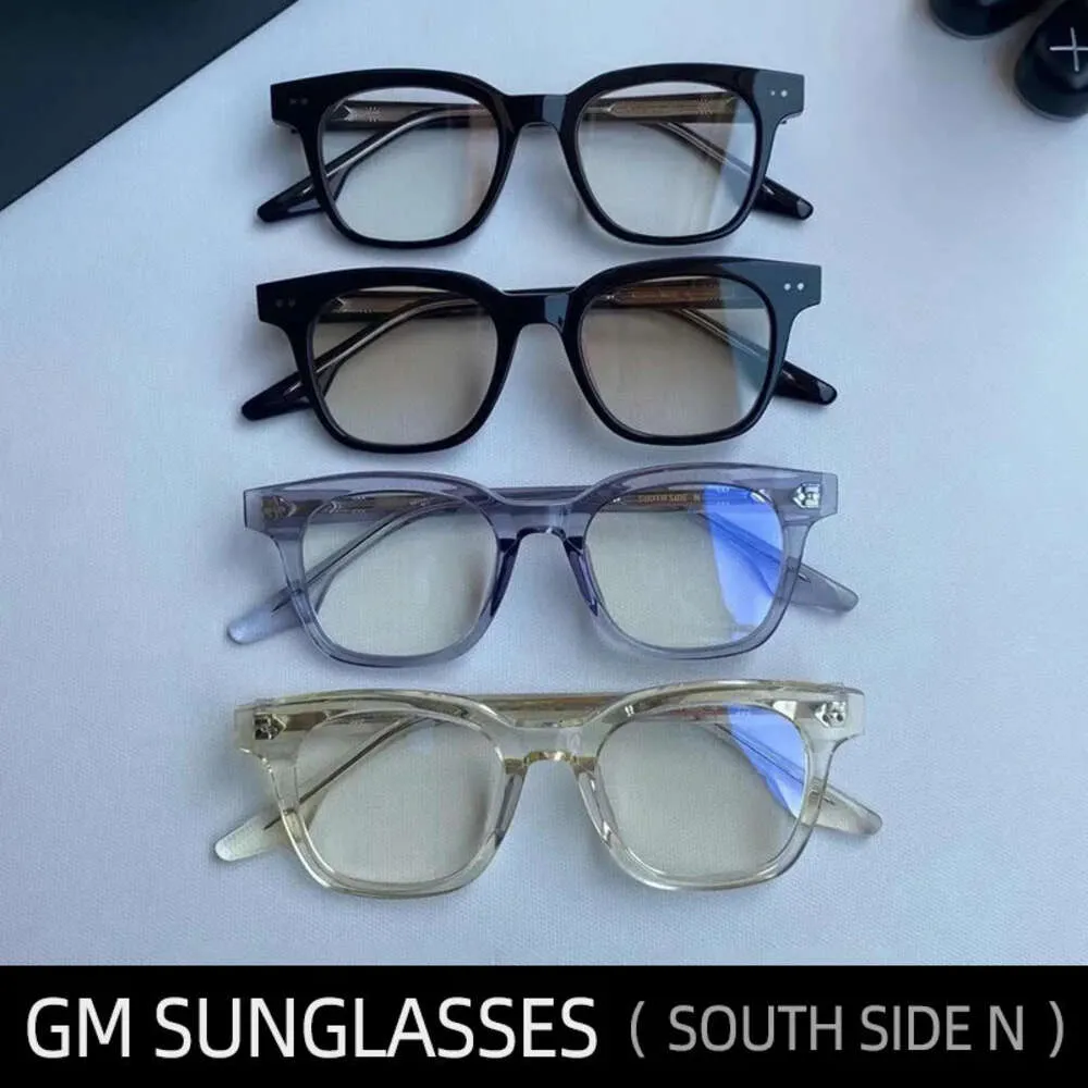 South Side N Gentle GM Solglasögon för kvinnor Mens Black Eyewear Cat Eye Mglasses Spy Fashion Overdized Luxury Designer Brand