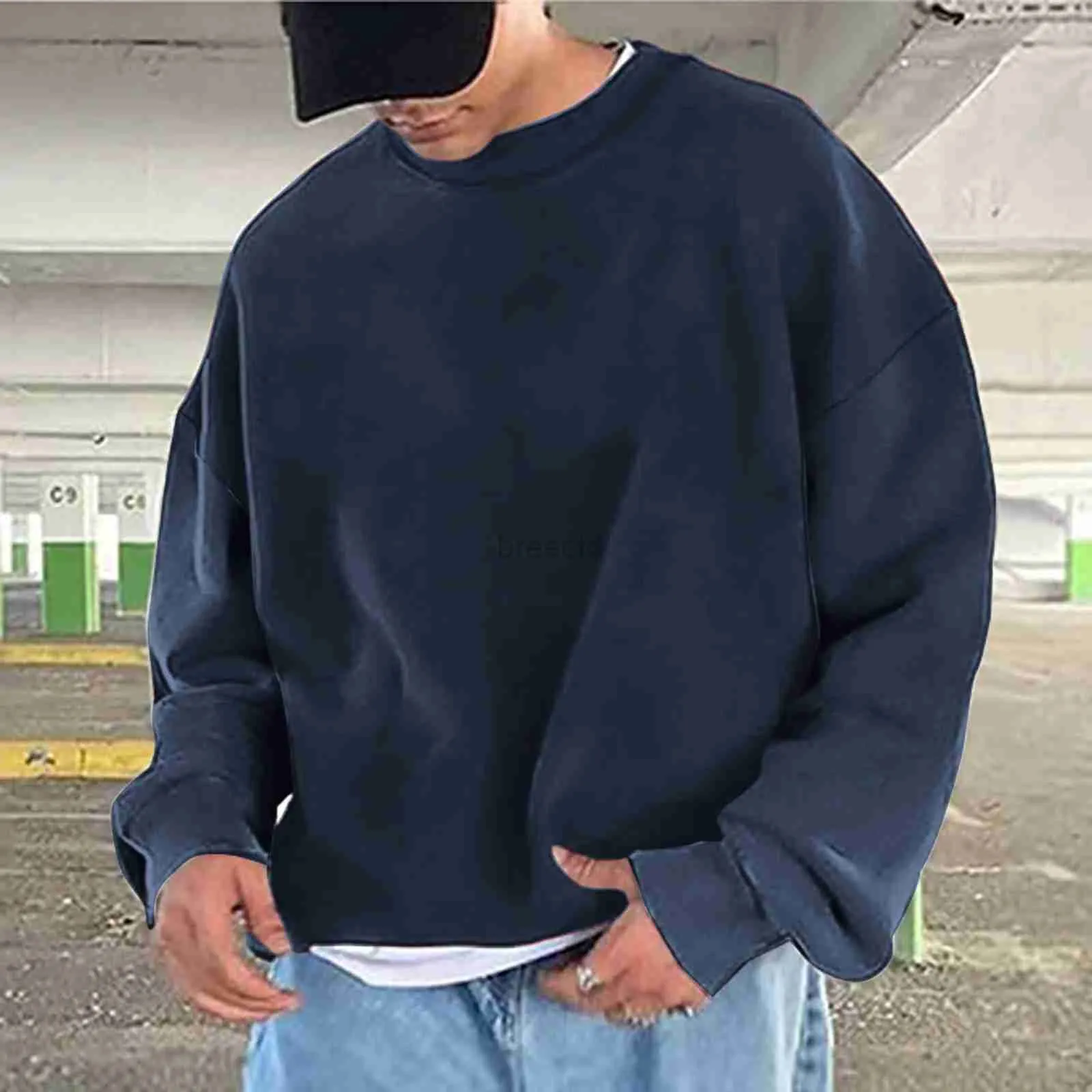 Hoodies voor heren Sweatshirts Heren Eenvoudig casual Losvallend Oversized Effen Kaploze trui Trui Jas Top Eenvoudig casual Winddicht Outdoorkleding 24328