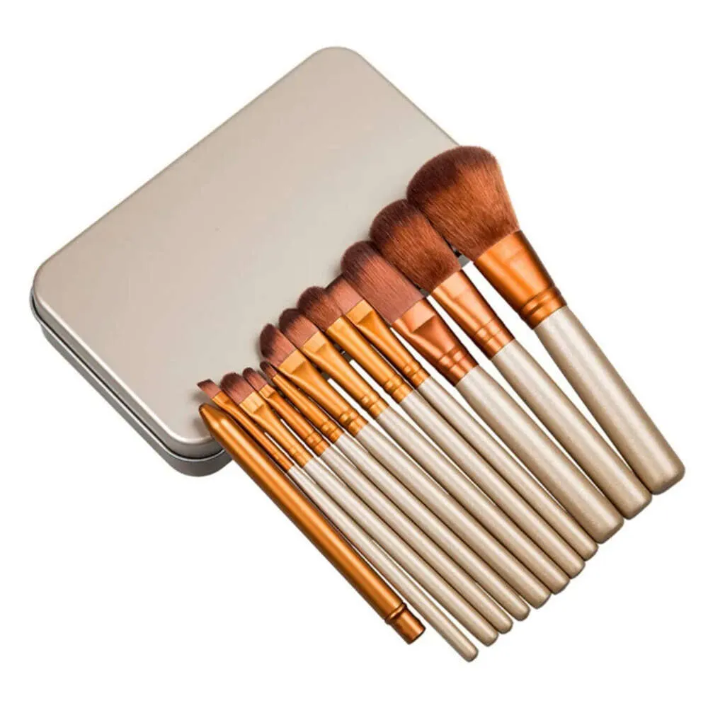 Maquillage 12 pièces/ensemble pinceau maquillage Kit de pinceaux ensembles pour fard à paupières fard à joues pinceaux cosmétiques outils Juegos De Brochas De Maquillaje Para Colorete De Sombra De Ojos