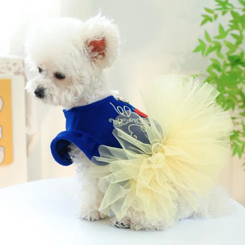 Abbigliamento per cani Gonna tutù invernale Cucciolo di gatto Abito piccolo Yorkie Pomerania Maltese Bichon Barboncino Schnauzer Vestiti Abbigliamento per animali Cappotto