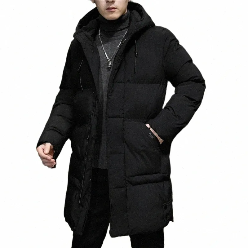 2021 Hiver Nouveau épais chaud Plus LG Parkas Hommes Marque Street Trend Baggy Hood Veste Manteau Mâle Classique Plus Taille Épaissir Parka C9ie #