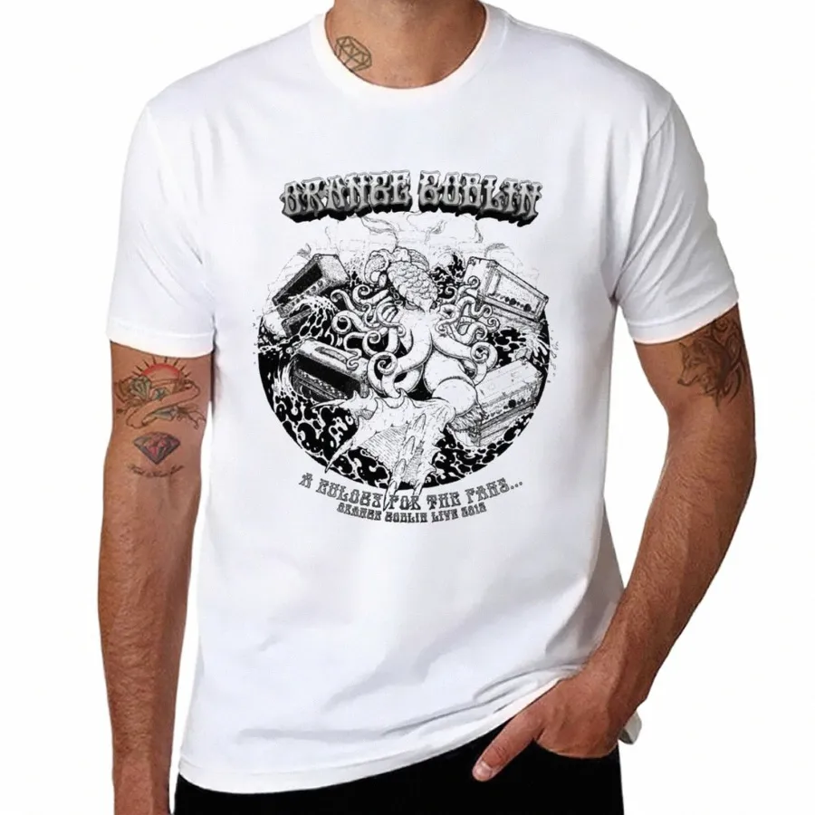 Orange Goblin: Um elogio para os fãs Camiseta Camisas lisas Camisetas gráficas Blusa masculina Camisetas gráficas engraçadas j1or #