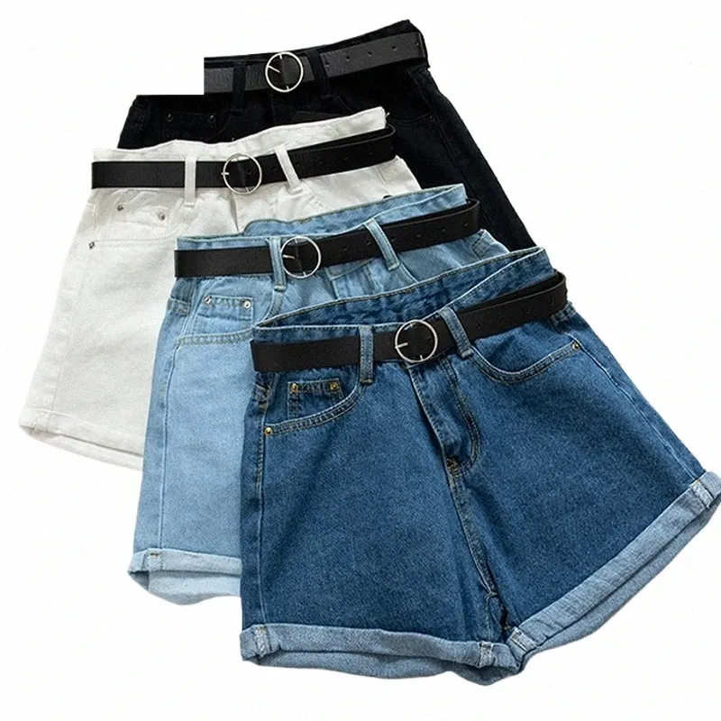 Tous les matchs Ses Casual Femmes Denim Shorts Crim Taille haute Slim Jeans d'été Shorts Feminino Chic Hot Ladies Bottom R2JO #